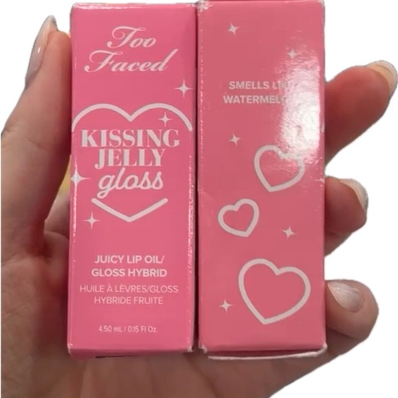 SOLD - Too Faced Kissing Jelly Lip Oil Gloss - Sour Watermelon (4.50 mL/0.15 OZ) - Picture 12 of 13